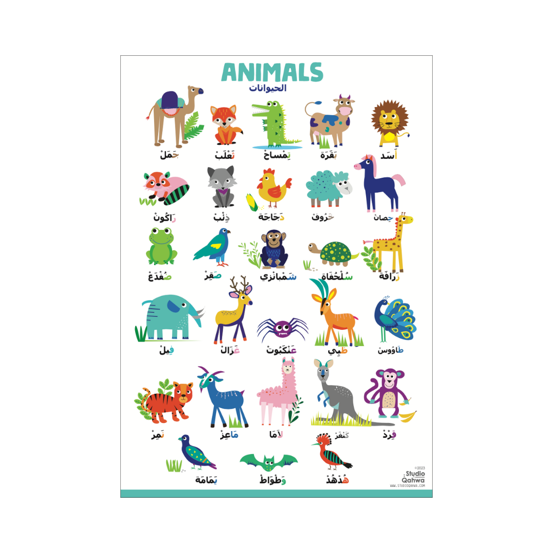 Arabic Animals poster