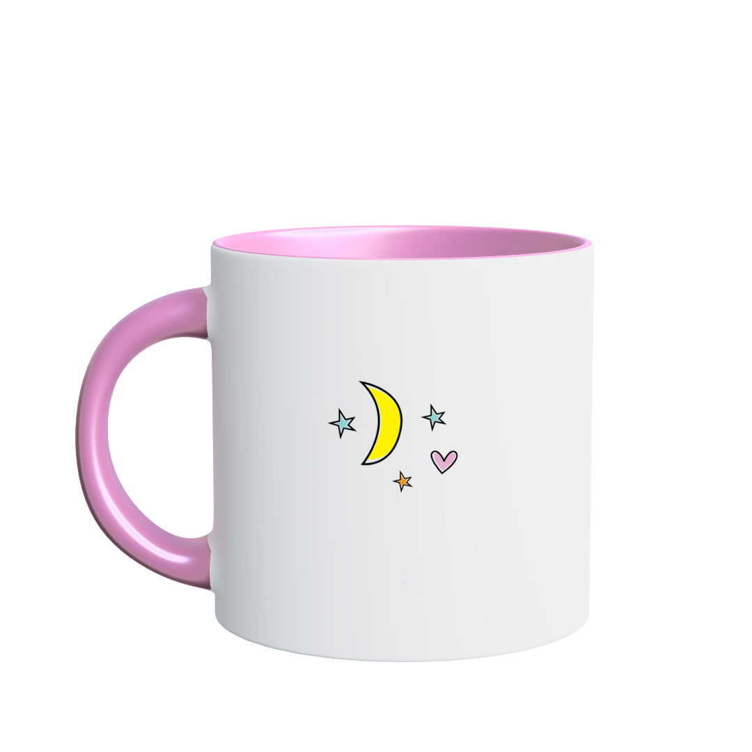 Happy Ramadan Mug – White and pink Ceramic with Cute Mosque Design
