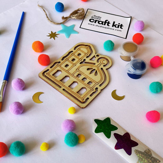 Wooden Mosque Craft Kit
